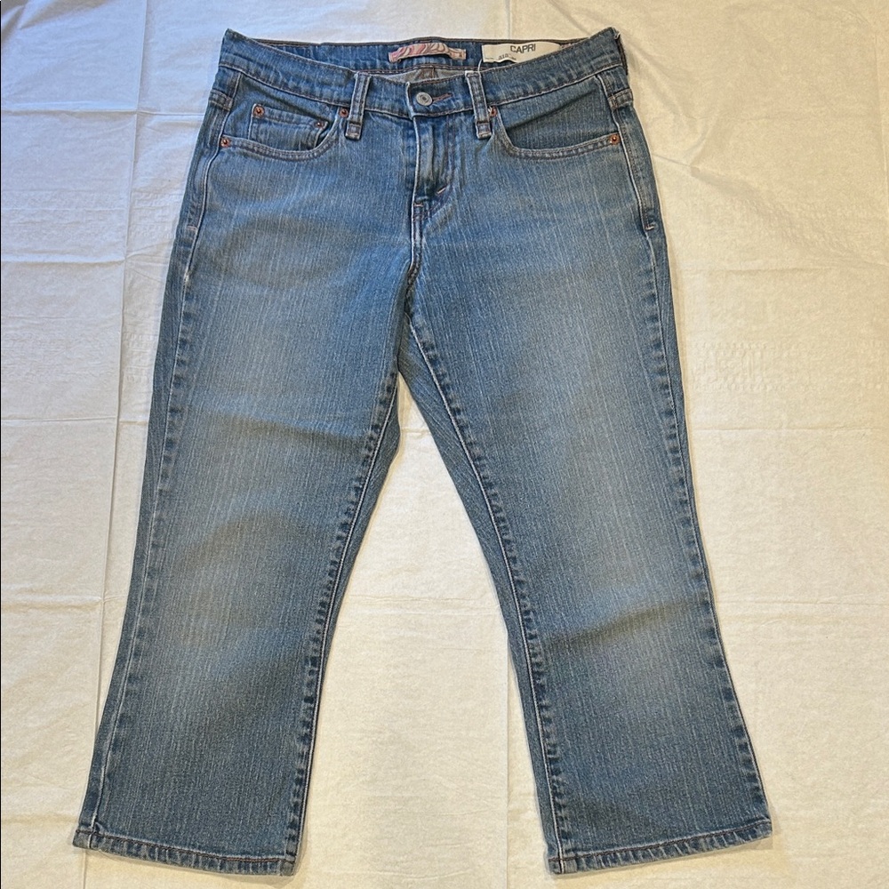 Levi 515 Denim Cropped Capri Jeans size 4